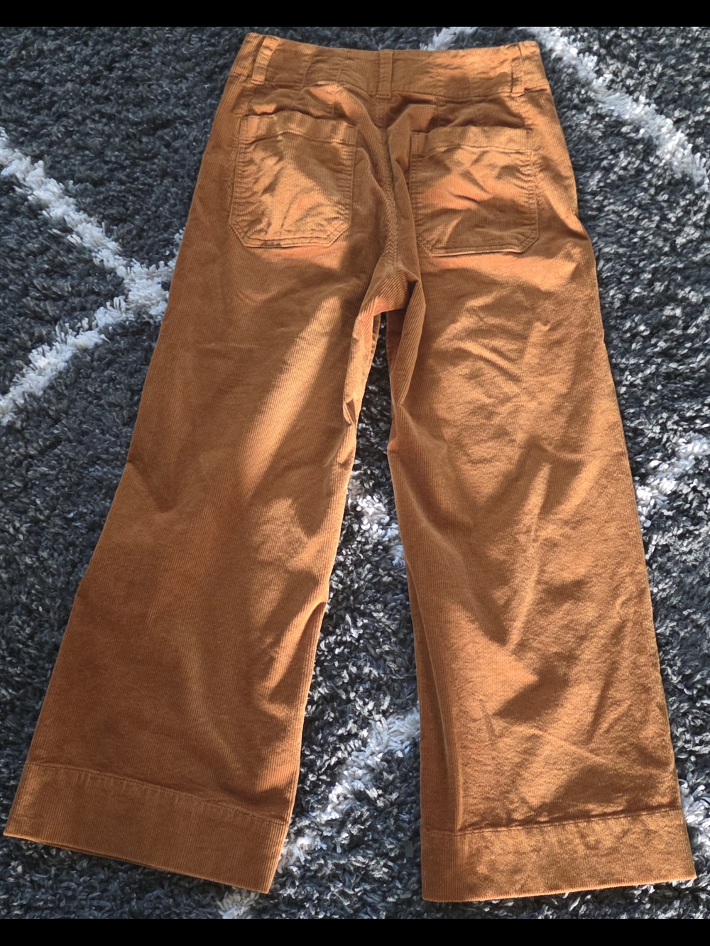 Anthropologie Maeve Corduroy Wide Leg Pants in Warm Copper Size 27 - Picture 2 of 8